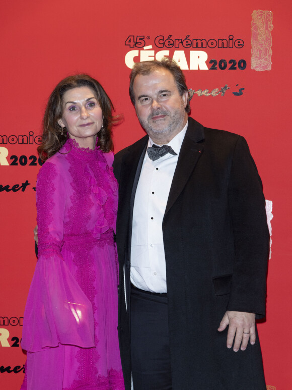 Pierre Hermé et sa femme Valerie - Photocall du dîner de la 45ème cérémonie des César au Fouquet's à Paris. Le 28 février 2020 © Pierre Perusseau / Bestimage 