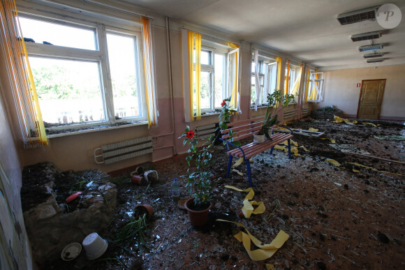 Un missile russe a été tiré sur une école à Kharkiv en Ukraine, le 27 juin 2022