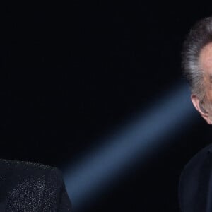 Exclusif - Eddy Mitchell et Johnny Hallyday - Enregistrement de l'émission Spécial Johnny Hallyday, "Johnny, la soirée événement", qui sera diffusée sur TF1 en prime-time le 20 décembre. 