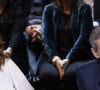 Exclusif - Carla Bruni Sarkozy et son mari Nicolas Sarkozy - Enregistrement de l'émission "Le Grand Echiquier", diffusée le 1er juillet sur France 2. Le 21 mars 2022 © Cyril Moreau / Bestimage