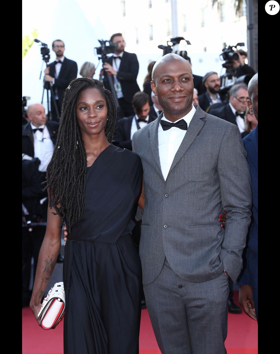 Harry Roselmack et sa femme Chrislaine - Montée des marches du film " Les Filles du Soleil " lors du 71ème Festival International du Film de Cannes. © Borde-Jacovides-Moreau/Bestimage