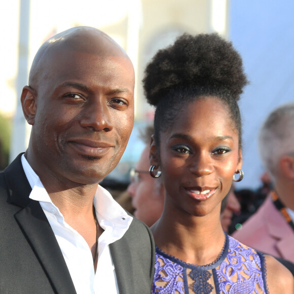Harry Roselmack et sa femme Chrislaine avant la projection du film 'Free state of Jones' lors du 42ème Festival du cinéma Américain de Deauville à Deauville, le 3 Septembre 2016. © Denis Guignebourg/BestImage 