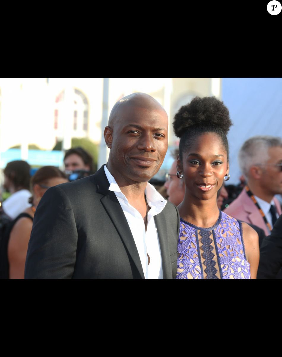Harry Roselmack et sa femme Chrislaine avant la projection du film 'Free state of Jones' lors du 42ème Festival du cinéma Américain de Deauville à Deauville, le 3 Septembre 2016. © Denis Guignebourg/BestImage