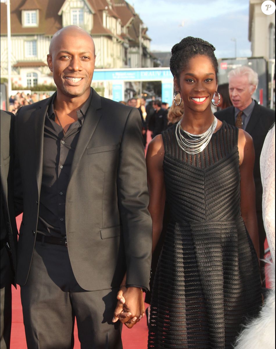 Harry Roselmack et sa femme Chrislaine - Première du film de clôture 'Sicario' et hommage à Patricia Clarkson lors du 41ème Festival du Film Americain de Deauville le 12 septembre 2015.