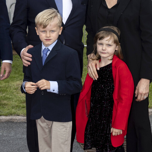 Le prince Jacques de Monaco et la princesse Gabriella - Le prince Albert II de Monaco inaugure l'exposition l'exposition "Sailing the Sea of Science, Scientist and explorer. Prince Albert Ier and the early norwegian exploration of Svalbard " au Fram Museum à Oslo le 22 juin 2022.