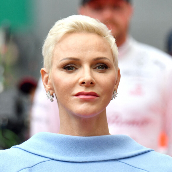 La princesse Charlène de Monaco au podium du Grand Prix de Monaco 2022 de F1, à Monaco, mai 2022. © Bruno Bebert/Bestimage 