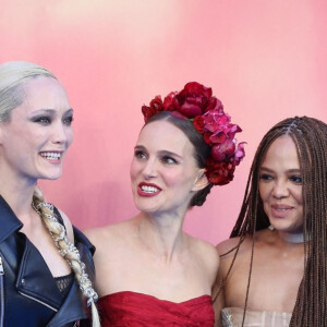 Pom Klementieff, Natalie Portman, Tessa Thompson - Première du film "Thor: Love and Thunder" à Londres, le 5 juillet 2022.