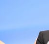 Alain Delon (avec un badge Paris Match d'une ancienne couverture du magazine titrant "Alain Delon, mes deux amours, Rosalie et Anouchka) et sa fille Anouchka (Robe Elie Saab) - Remise de la Palme d'Honneur à Alain Delon lors du 72ème Festival International du Film de Cannes. On may 19th 2019 © Jacovides-Moreau / Bestimage 