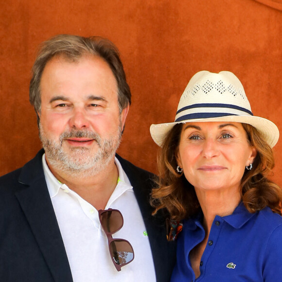 Pierre Hermé et sa femme Valérie au village des Internationaux de France de tennis de Roland Garros à Paris, France, le 11 juin 2021. © Dominique Jacovides/Bestimage 