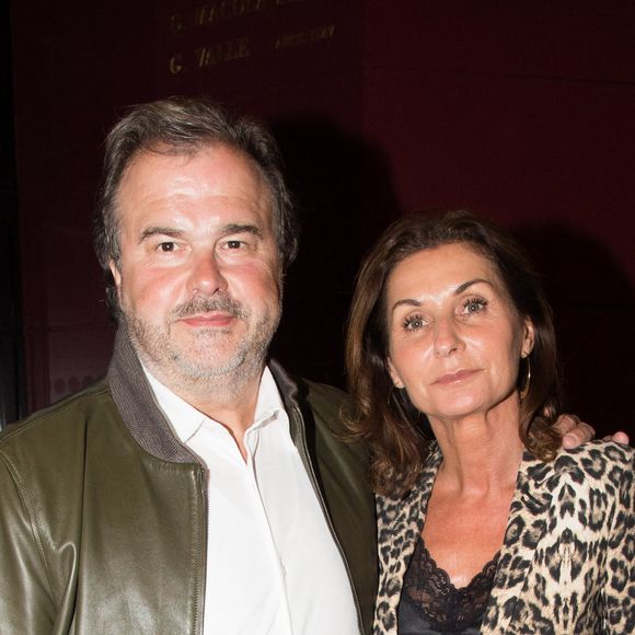 Exclusif - Pierre Hermé et sa femme Valérie - People en backstage du spectacle de Richard Orlinski "Tête de Kong !" à l'Olympia à Paris le 17 juin 2019. © Cyril Moreau-Tiziano Da Silva/Bestimage 