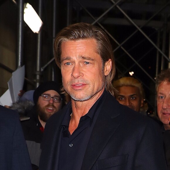 Brad Pitt arrive au "2020 National Board of Reviews Awards Gala" à New York, le 8 janvier 2020. 