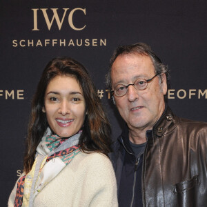 Jean Reno et sa femme Zofia Borucka au lancement de la collection Da Vinci du fabricant de montres de luxe suisse IWC Schaffhausen au salon international de la haute horlogerie (SIHH) à Genève, Suisse, le 17 janvier 2017. 