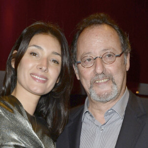 Jean Reno et sa femme Zofia Borucka - People a la 2eme representation du spectacle de Thierry Mugler au theatre Comedia, intitule "Mugler Follies" a Paris, le 19 décembre 2013. 