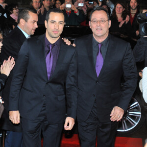 Jean Reno et son fils Michael lors de l'émission Champs-Elysées, au Studio Gabriel