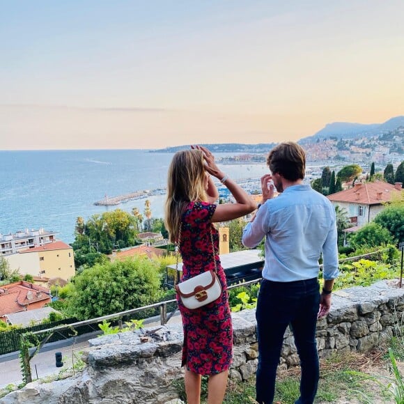 Sortie en amoureux pour Ophélie Meunier et Mathieu Vergne, dans un restaurant trois étoiles de Menton