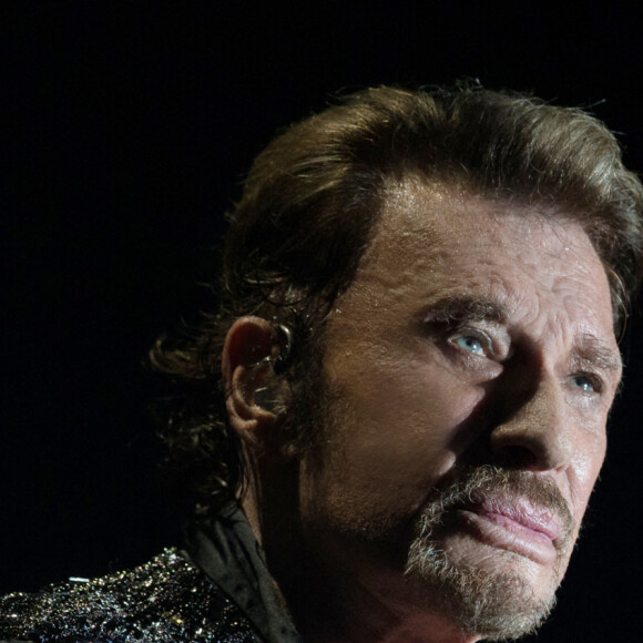 Exclusif - Johnny Hallyday en concert au POPB de Bercy a Paris - Jour 3 de la tournee "Born Rocker Tour". Le 16 juin 2013