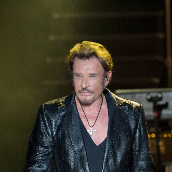 Exclusif - Premier concert de la tournee "Born Rocker Tour" de Johnny Hallyday au POPB de Bercy a Paris. Le 14 juin 2013