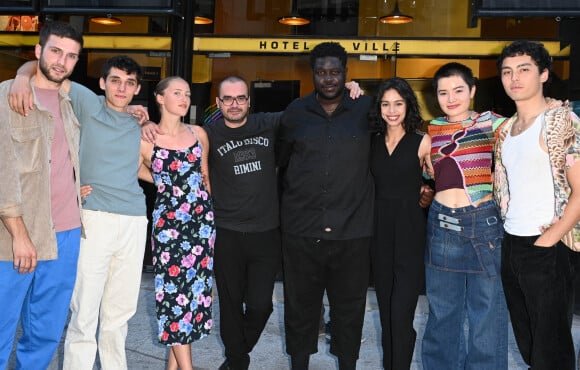 Théo Augier, Chine Thybaud, Salif Cisse, Hanane El Yousfi, Ayumi Roux et Louïs Rault Watanabe - Projection privée de la serie "Endless Night" production netflix au cinema Le Luminor Hôtel de ville à Paris. © Coadic Guirec/Bestimage 