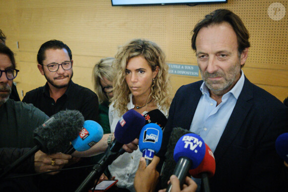 Jean-Baptiste Alary, Emmanuelle Franck et Alexandre Martin, les avocats de Cédric Jubillar accusé du meurtre de sa femme Delphine. 9 juin 2022, tribunal de Toulouse