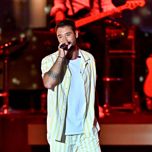 Exclusif - Jérémy Frérot - "Fête de la Musique 2022 : Le 40ème anniversaire - Grand Concert France Télévisions" sur l'Esplanade de l'Europe à Montpellier. Le 21 juin 2022 © Cyril Moreau-Bruno Bebert / Bestimage 