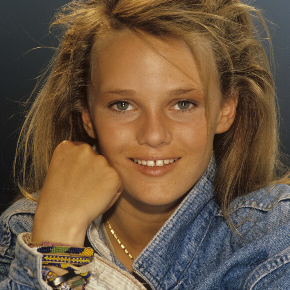 Vanessa Paradis en rendez-vous en juillet 1987 à Paris. © Michel Marizy via Bestimage