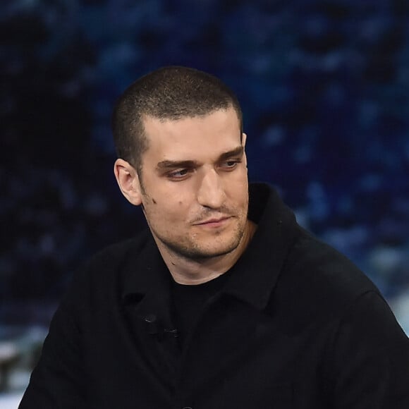 Naissance - Laetitia Casta maman pour la quatrième fois d'un petit garçon prénommé Azel - Louis Garrel et sa femme Laetitia Casta - Emission "Che Tempo Che Fa" à Milan en Italie le 7 avril 2019. 