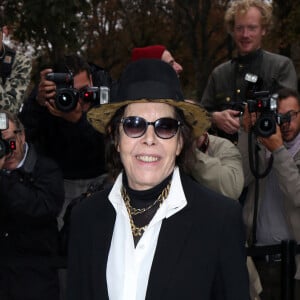 La chanteuse Dani - Arrivees des people au defile de mode "Chanel", collection pret-a-porter printemps-ete 2014, au Grand Palais a Paris. Le 1er octobre 2013 