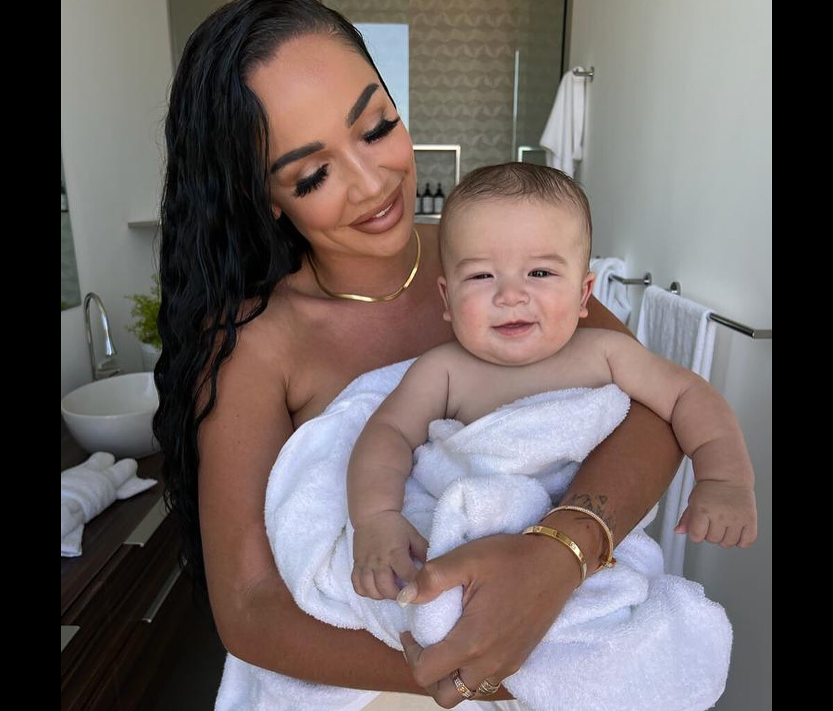 Photo : Jazz Correia avec son fils London - Purepeople