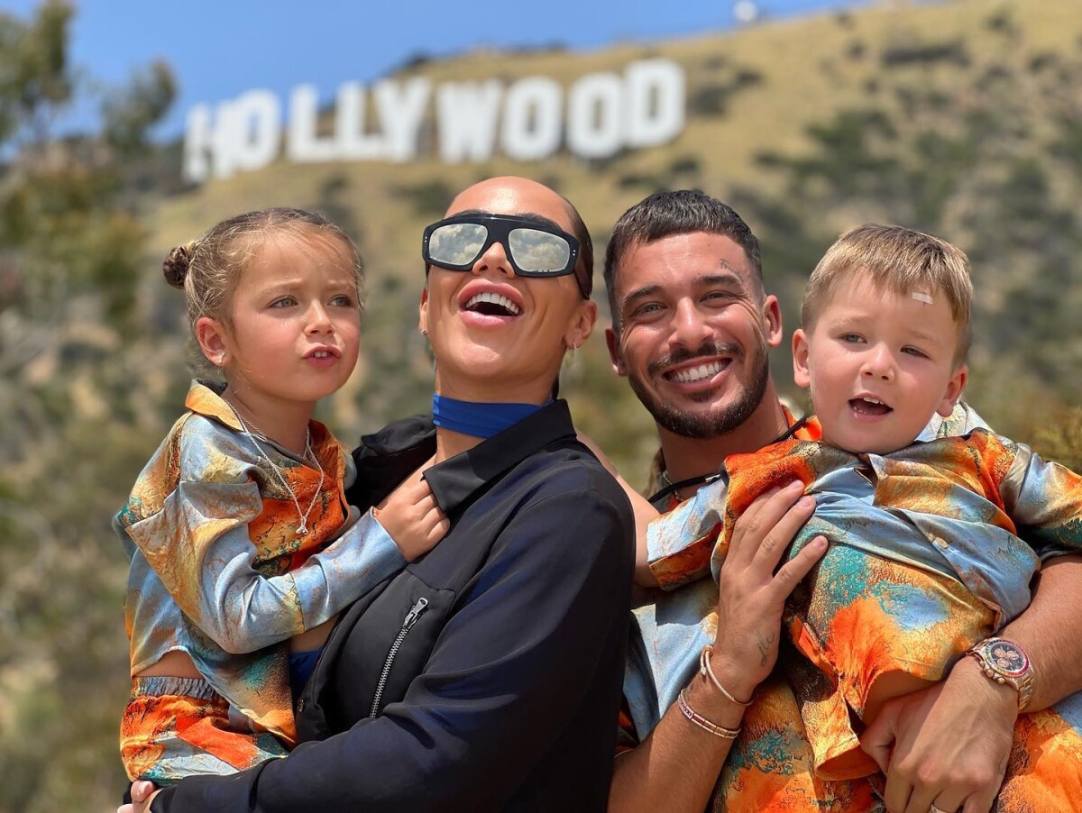 Photo : Jazz et Laurent Correia avec leurs enfants Chelsea et Cayden ...
