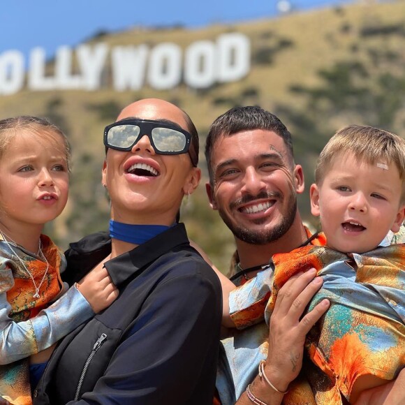 Jazz et Laurent Correia avec leurs enfants  Chelsea et Cayden