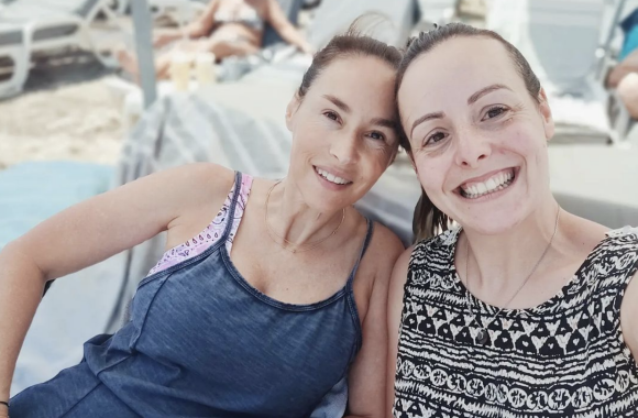 Vanessa Demouy avec sa petite soeur Marion sur Instagram