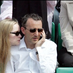 Elie Semoun et Juliette Gernez à Roland Garros en 2006.