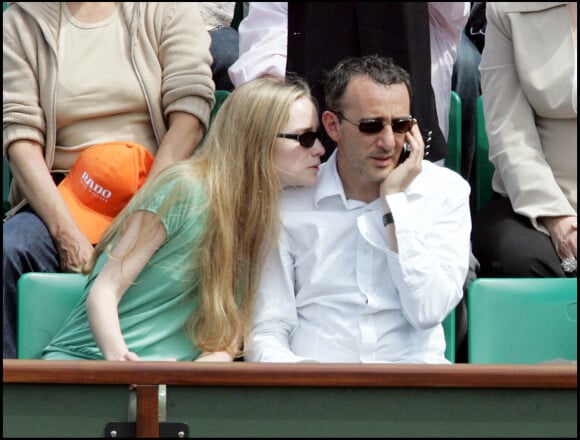 Elie Semoun et Juliette Gernez à Roland Garros en 2006.