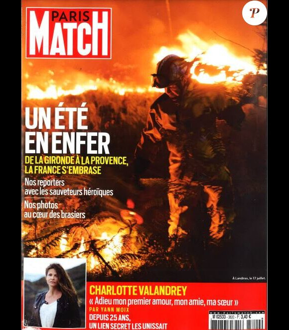 Couverture du magazine Paris Match du jeudi 21 juillet 2022.