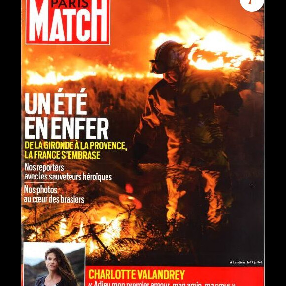 Couverture du magazine Paris Match du jeudi 21 juillet 2022.