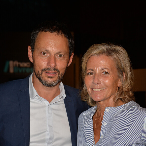 Semi-exclusif - Marc-Olivier Fogiel et Claire Chazal - Prix du roman Fnac 2016 au Carreau du Temple à Paris le 1er septembre 2016
