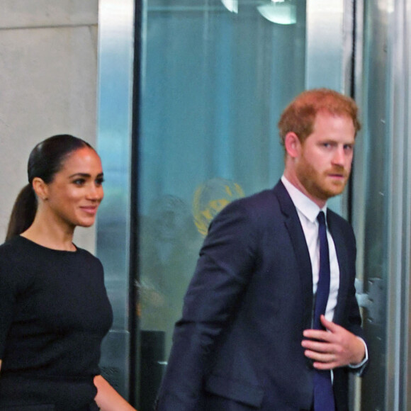 Le prince Harry, duc de Sussex et Meghan Markle, duchesse de Sussex, lors de la célébration du "Nelson Mandela International Day" au siège de l'ONU à New York.