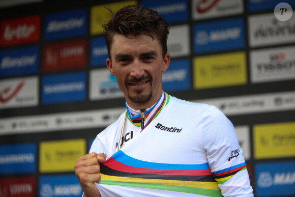 Julian Alaphilippe n'a pas été retenu par la formation Quick-Step Alpha Vinyl Team pour participer au Tour de France - Championnats du Monde UCI - Elite Hommes à Leuven en Belgique le 26 septembre 2021. 