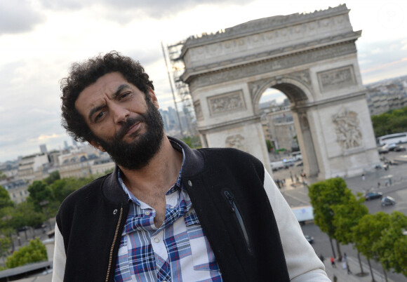 Ramzy Bédia - L'équipe du film "Des lendemains qui chantent" sur la terrasse du Publicis lors du 3ème Champs-Elysées Film Festival à Paris, le 16 juin 2014. 
