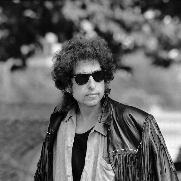 Le folkloriste américain Bob Dylan le 19 août 1986