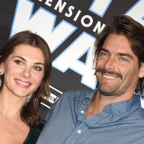 Camille Lacourt et sa compagne Alice Detollenaere - Avant-première du film "Star Wars : L'ascension de Skywalker" au cinéma Le Grand Rex à Paris, le 17 décembre 2019. © Coadic Guirec/Bestimage 