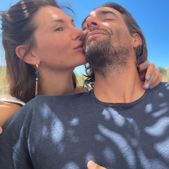 Alice Detollenaere et Camille Lacourt sur Instagram. Le 2 juillet 2022.