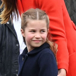 La princesse Charlotte de Cambridge en visite au château de Cardiff, Royaume Uni, le 4 juin 2022, à l'occasion du jubilé de platine de la reine d'Angleterre. 