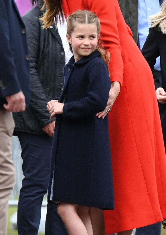 La princesse Charlotte de Cambridge en visite au château de Cardiff, Royaume Uni, le 4 juin 2022, à l'occasion du jubilé de platine de la reine d'Angleterre. 