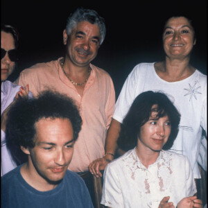 Nathalie Baye et Michel Berger lors d'une soirée en 1989.