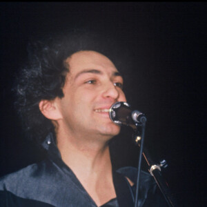 Archives - Michel Berger lors de son concert au Zénith de Paris. 1986.