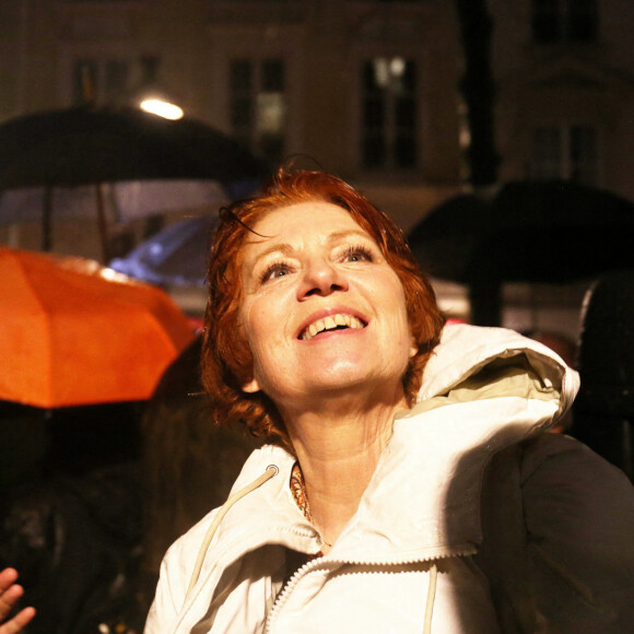 Exclusif - Véronique Genest - Rassemblement contre le pass vaccinal à Paris, le 3 janvier 2022. © Panoramic/Bestimage