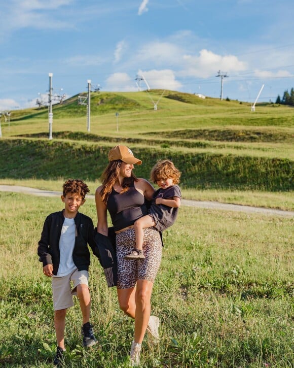 Rachel Legrain-Trapani avec ses fils Gianni et Andrea