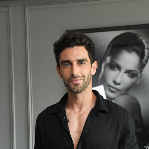 Exclusif - Valentin Léonard lors du match de football France Hongrie depuis la suite Harcourt du Fouquet's Barrière à Paris le 19 juin 2021. © Coadic Guirec / Bestimage 