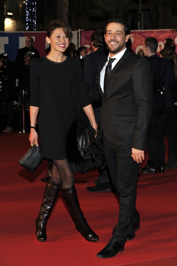 Titoff et sa femme Tatiana - 15e edition des NRJ Music Awards au Palais des Festivals à Cannes le 14 éecembre 2013.